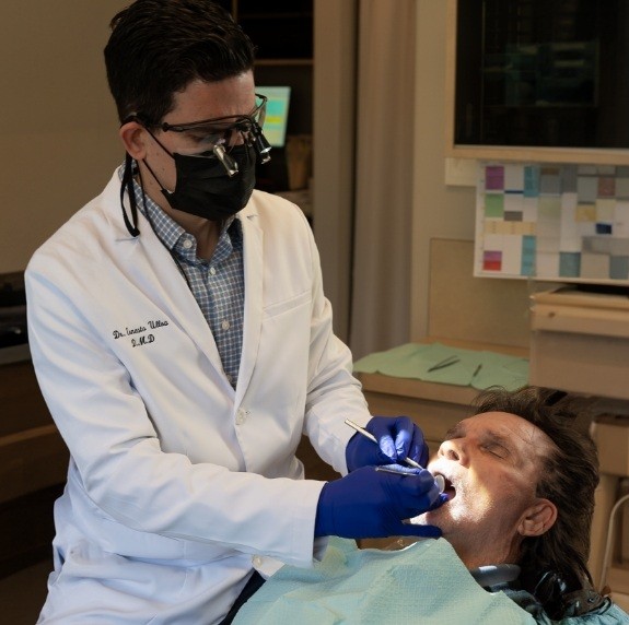 Emergency dentist in Durham treating a patient